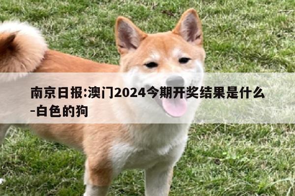 南京日报:澳门2024今期开奖结果是什么-白色的狗  第1张