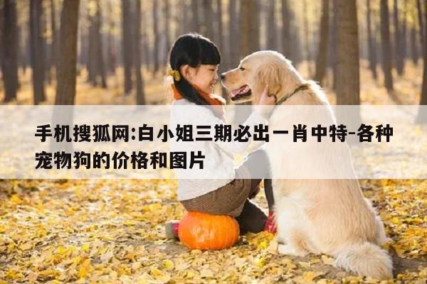手机搜狐网:白小姐三期必出一肖中特-各种宠物狗的价格和图片